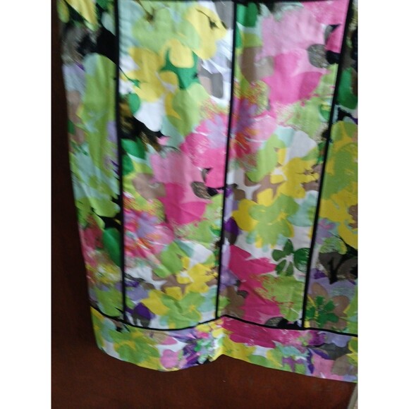 Calvin Klein Dress Womens 6 Watercolor Floral Sleeveless Sheath Artsy Career - Picture 6 of 16